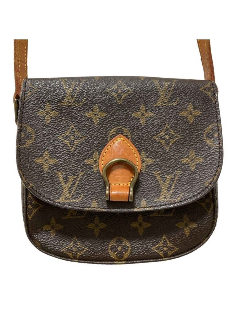 Louis Vuitton Saint-cloud MM Monogram Shoulder Bag Brown